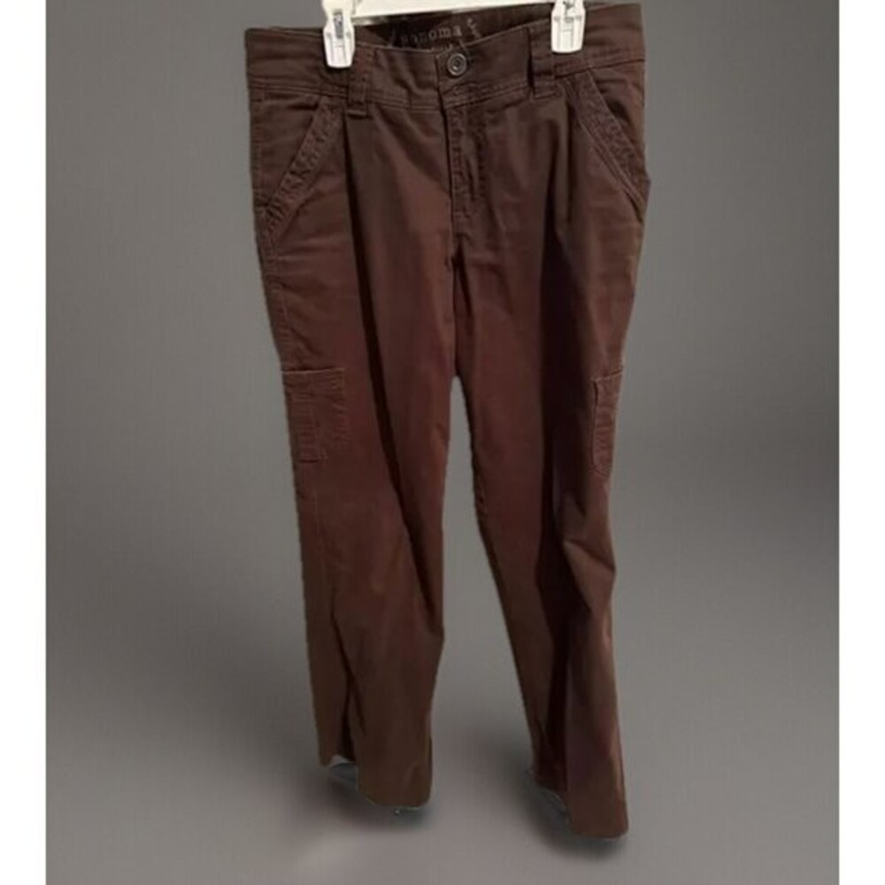 Sonoma Life & Style Modern Boot Brown Pants Womens 6 Average Regular
